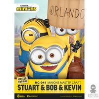 Beast Kingdom Estatuilla Master Craft Stuart Bob & Kevin Los Minions By Universal Studios - Limited Edition