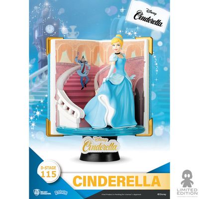 Beast Kingdom Estatuilla D-Stage Cinderella 115 Story Book Series La Cenicienta By Disney - Limited Edition