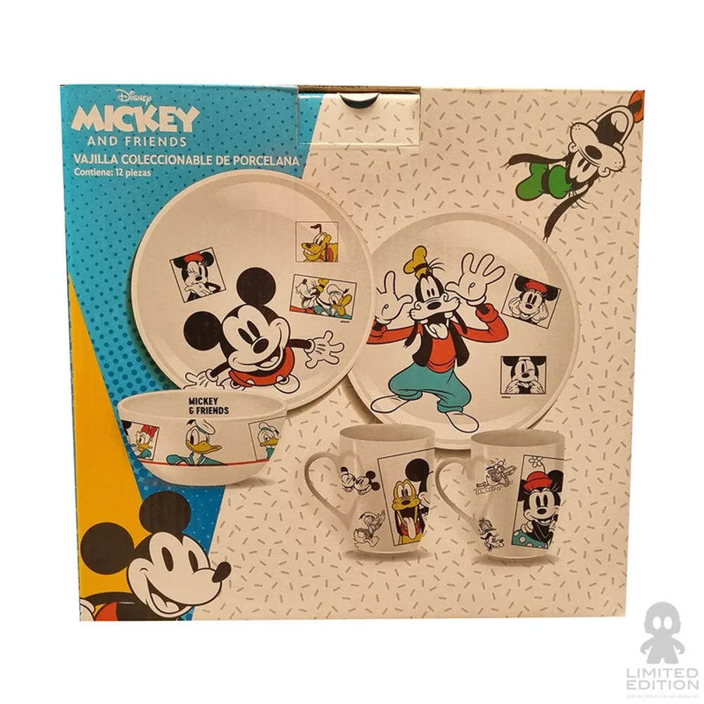 Limited Edition Vajilla De Bambú Mickey Mouse And Friends By Disney - Limited Edition