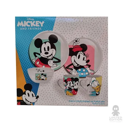 Para chicos y grandes 🥳 Vajilla de bambú de Mickey Mouse