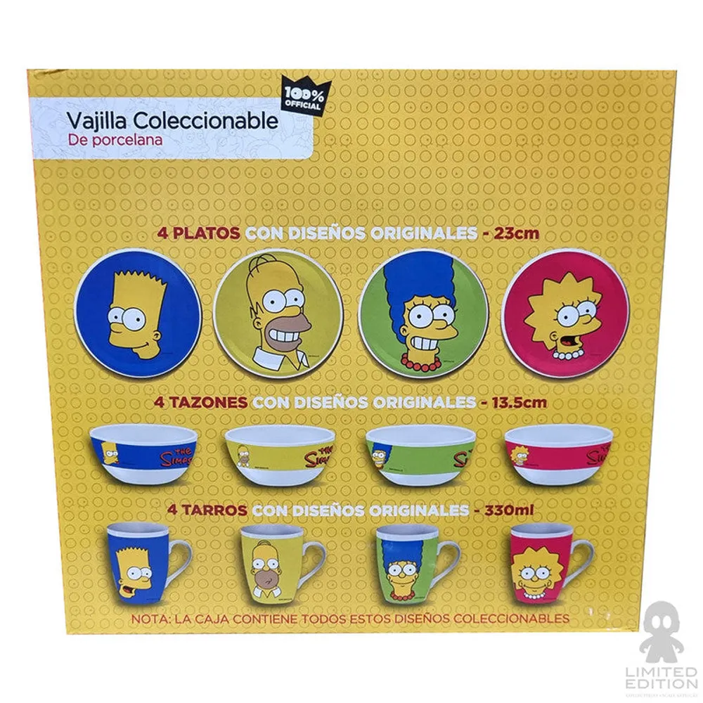 Limited Edition Vajilla De Bambú Los Simpsons By Matt Groening - Limited Edition