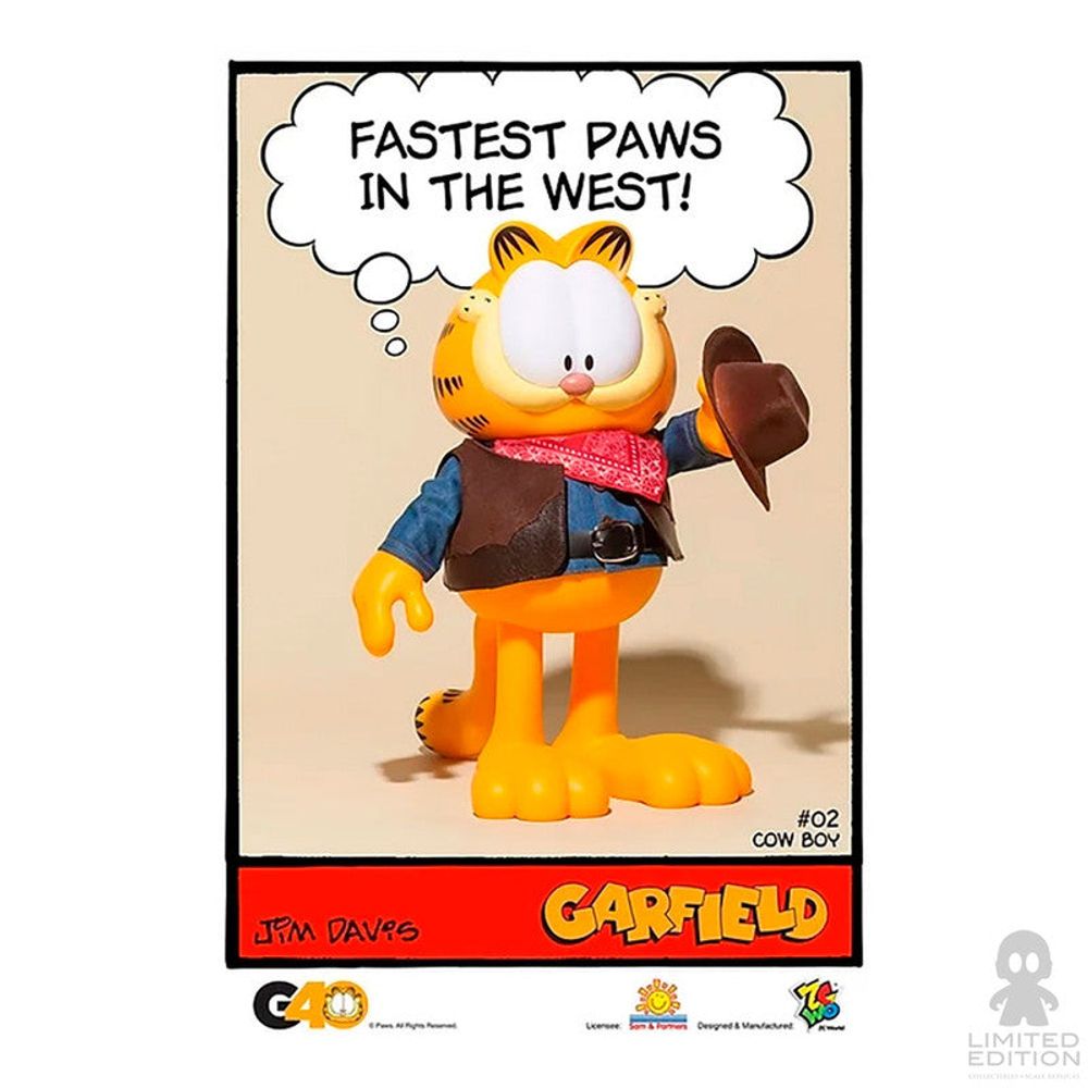Art Toys Figura 02 Vaquero Garfield By Jim Davis - Limited Edition