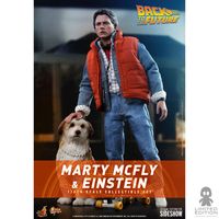 Preventa Hot Toys Marty McFly Con Einstein Back To The Future