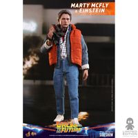 Preventa Hot Toys Marty McFly Con Einstein Back To The Future