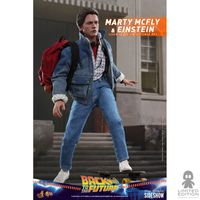 Preventa Hot Toys Marty McFly Con Einstein Back To The Future