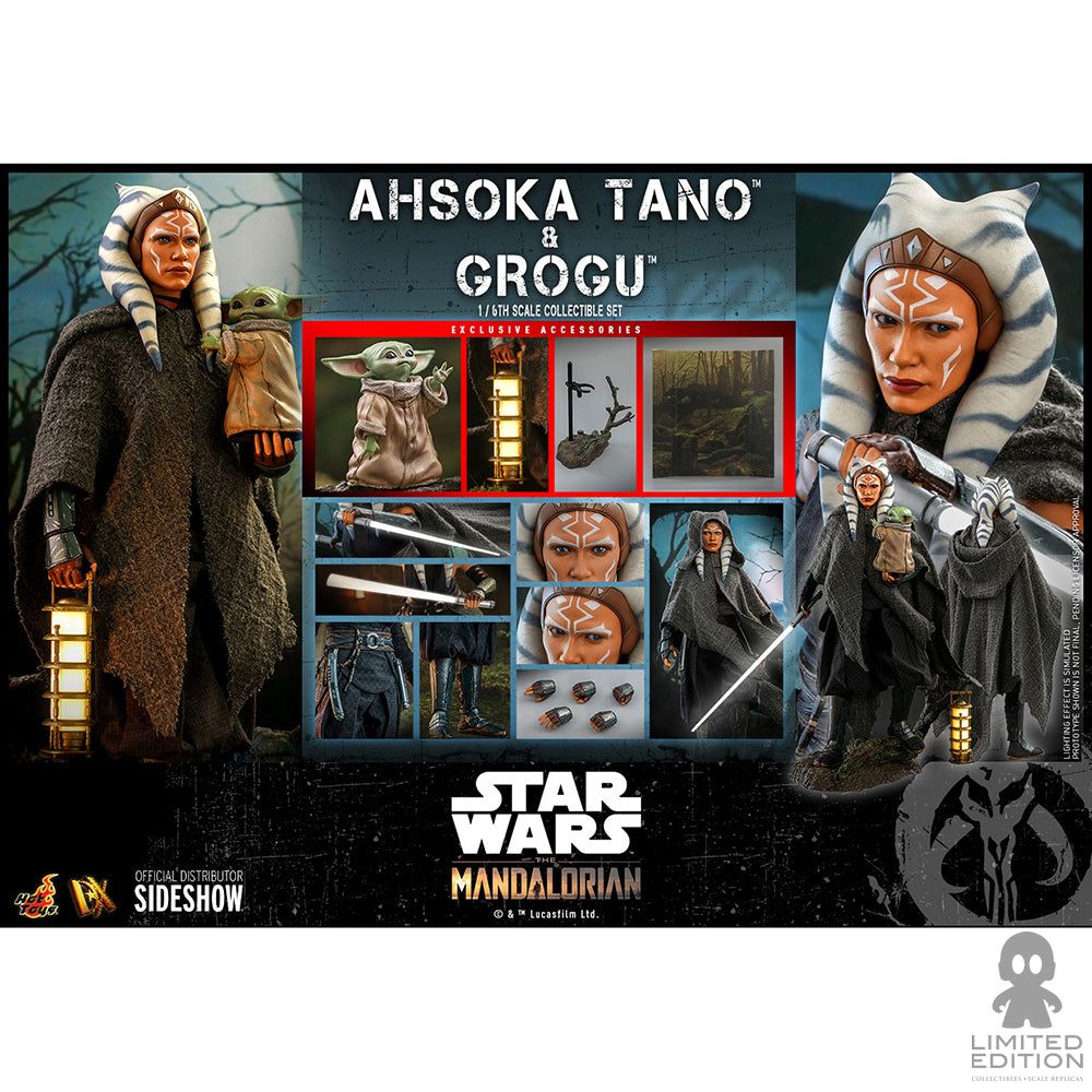 Preventa Hot Toys Ahsoka Tano And Grogu Star Wars The Mandalorian