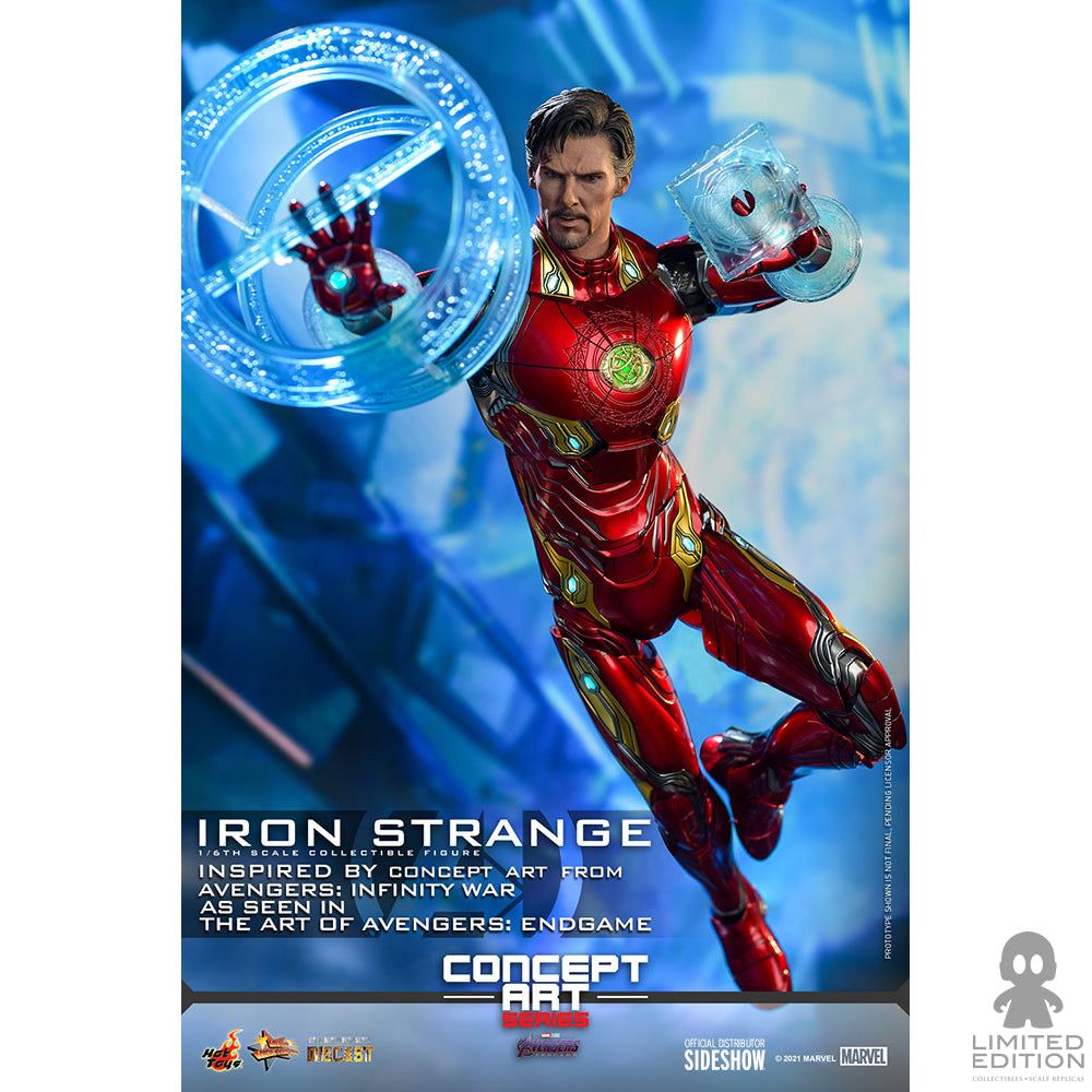 Hot Toys Figura Articulada Iron Strange Escala 1:6 Concept Art Series By Marvel - Limited Edition