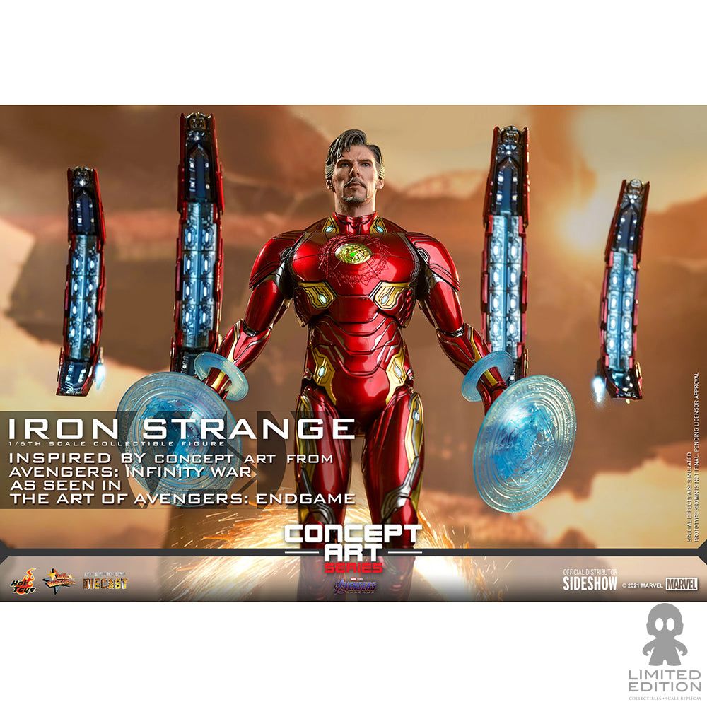 Hot Toys Figura Articulada Iron Strange Escala 1:6 Concept Art Series By Marvel - Limited Edition