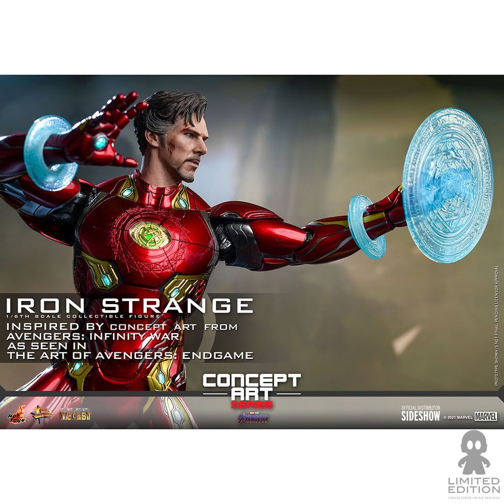 Hot Toys Figura Articulada Iron Strange Escala 1:6 Concept Art Series By Marvel - Limited Edition