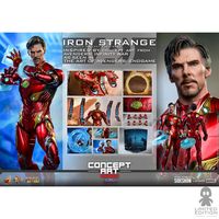 Hot Toys Figura Articulada Iron Strange Escala 1:6 Concept Art Series By Marvel - Limited Edition