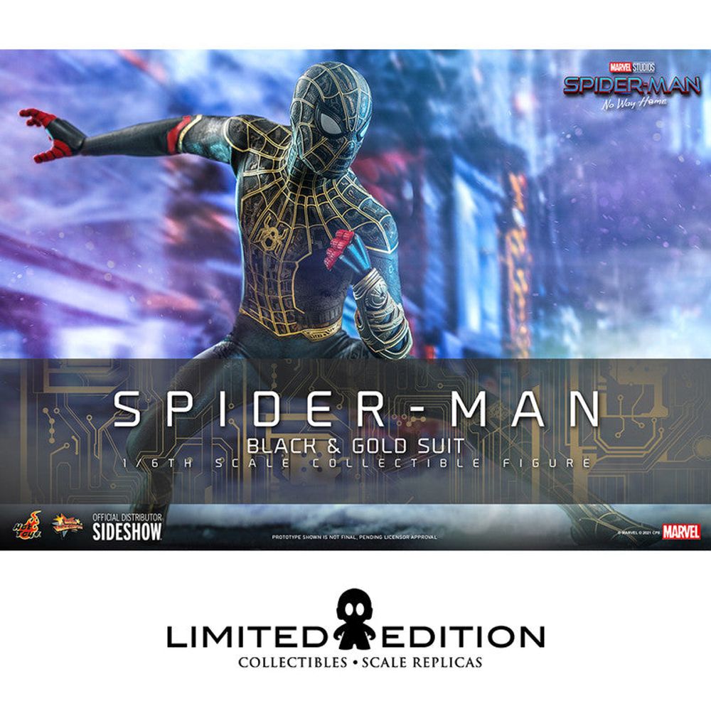 Preventa Hot Toys  Spider-Man Black & Gold Suit Marvel