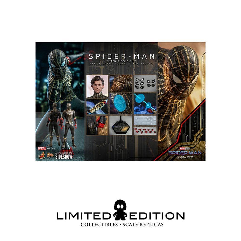 Preventa Hot Toys  Spider-Man Black & Gold Suit Marvel