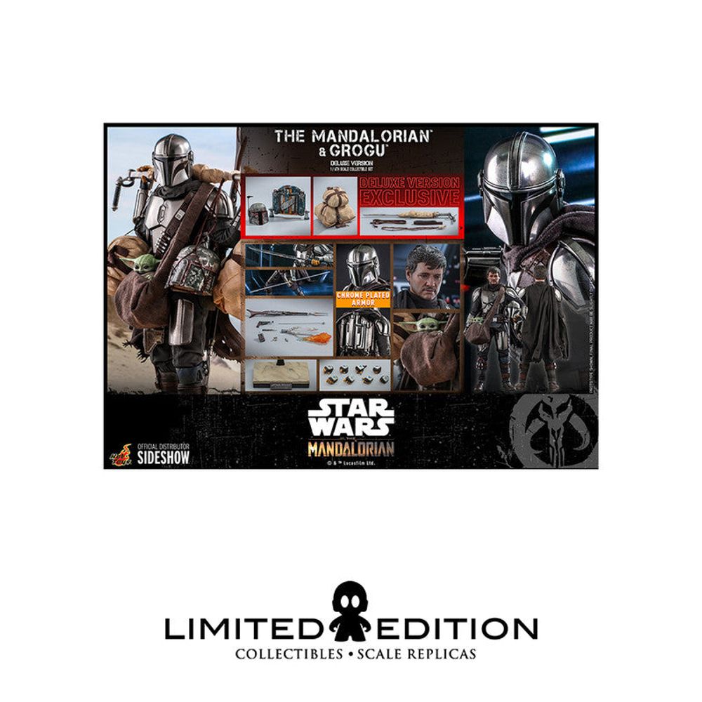 Preventa Hot Toys The Mandalorian And Grogu Deluxe Version Star Wars The Mandalorian