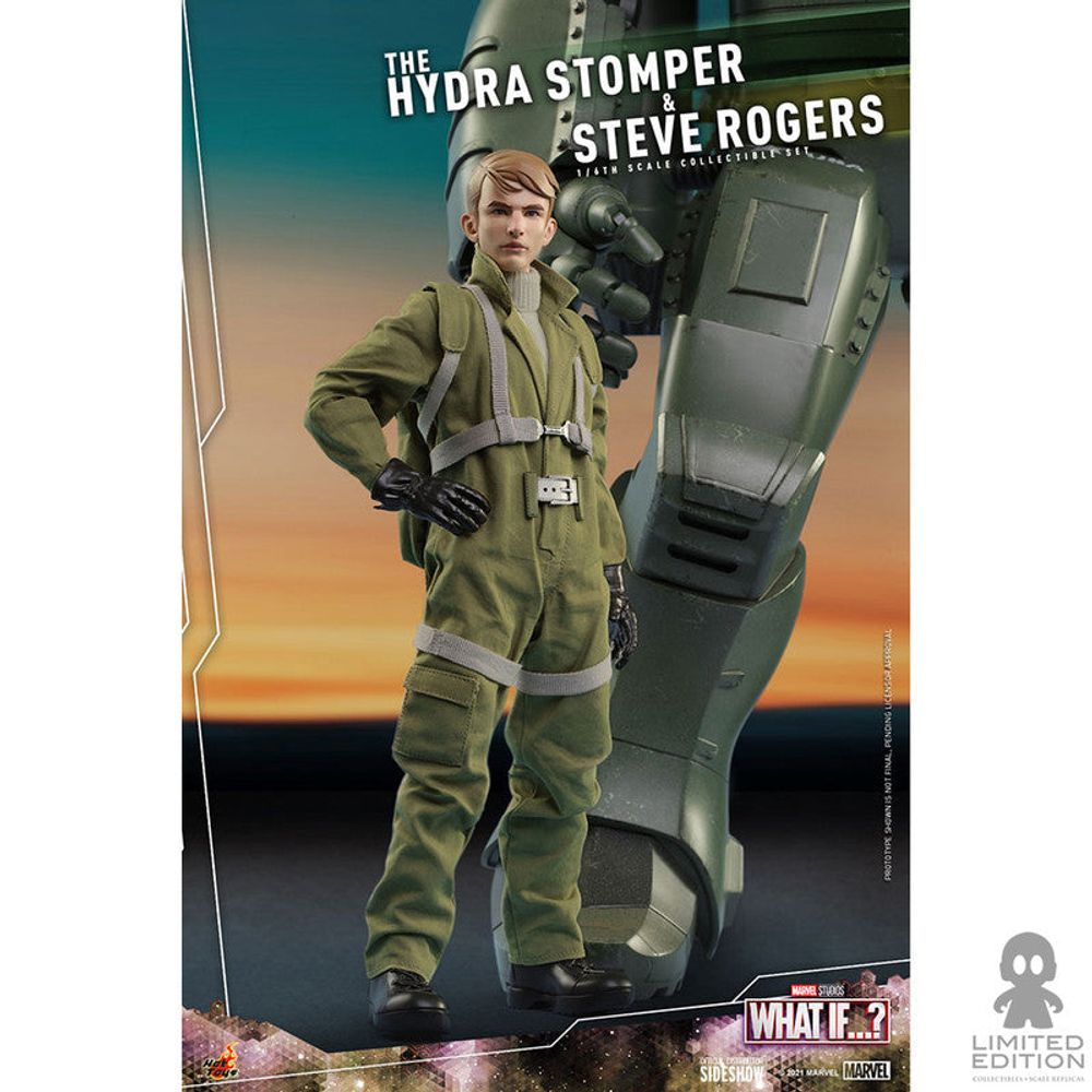 Hot Toys Figura Articulada The Hydra Stomper & Steve Rogers Escala 1:6 What If…? By Marvel - Limited Edition