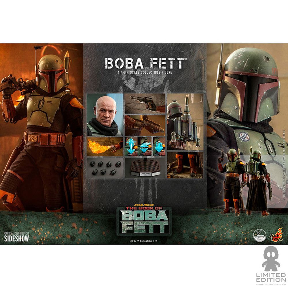 Preventa Hot Toys Boba Fett Escala 1:4 Star Wars The Mandalorian