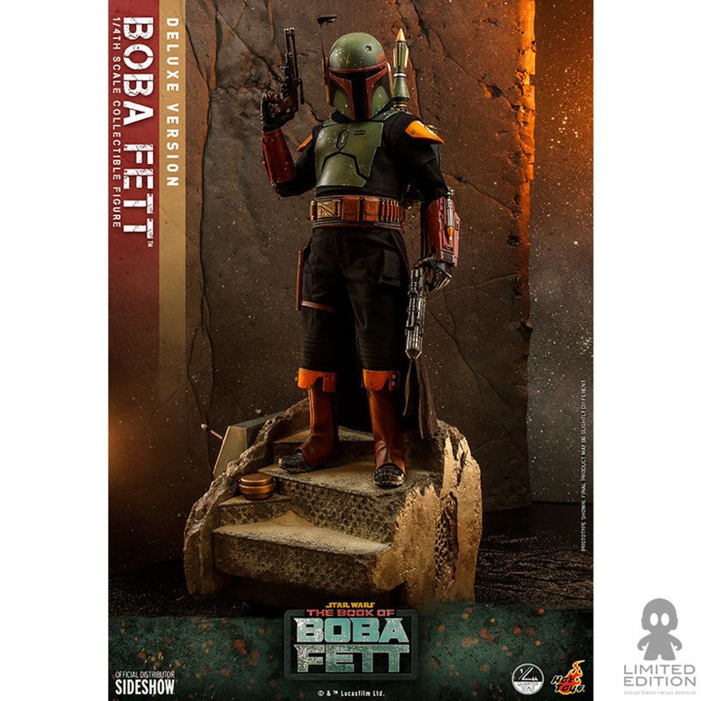 Preventa Hot Toys Boba Fett Escala 1:4 Deluxe Version Star Wars The Mandalorian
