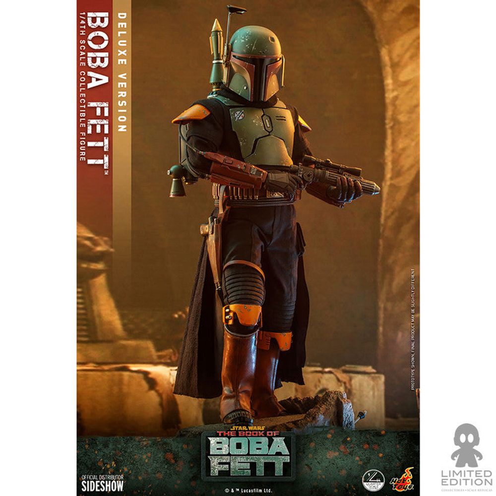 Preventa Hot Toys Boba Fett Escala 1:4 Deluxe Version Star Wars The Mandalorian