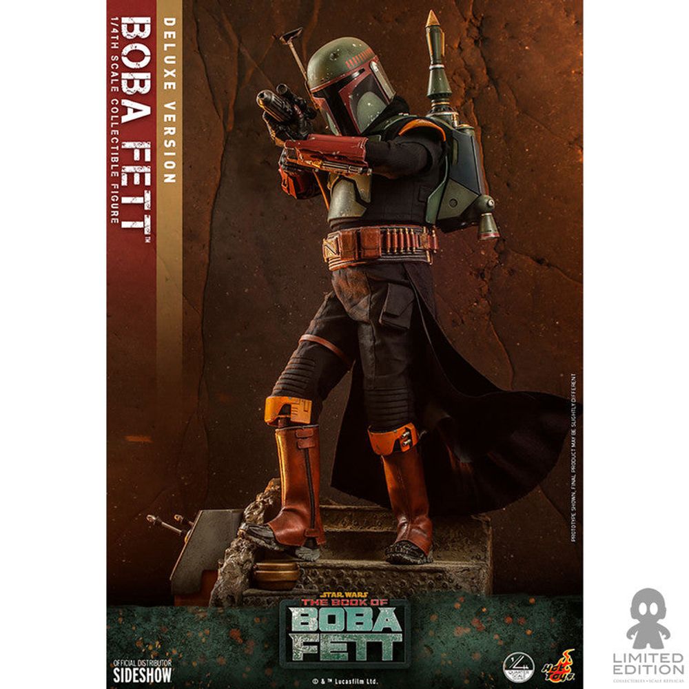 Preventa Hot Toys Boba Fett Escala 1:4 Deluxe Version Star Wars The Mandalorian