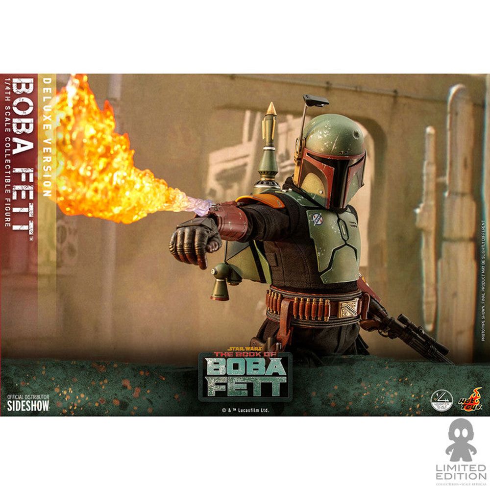 Preventa Hot Toys Boba Fett Escala 1:4 Deluxe Version Star Wars The Mandalorian