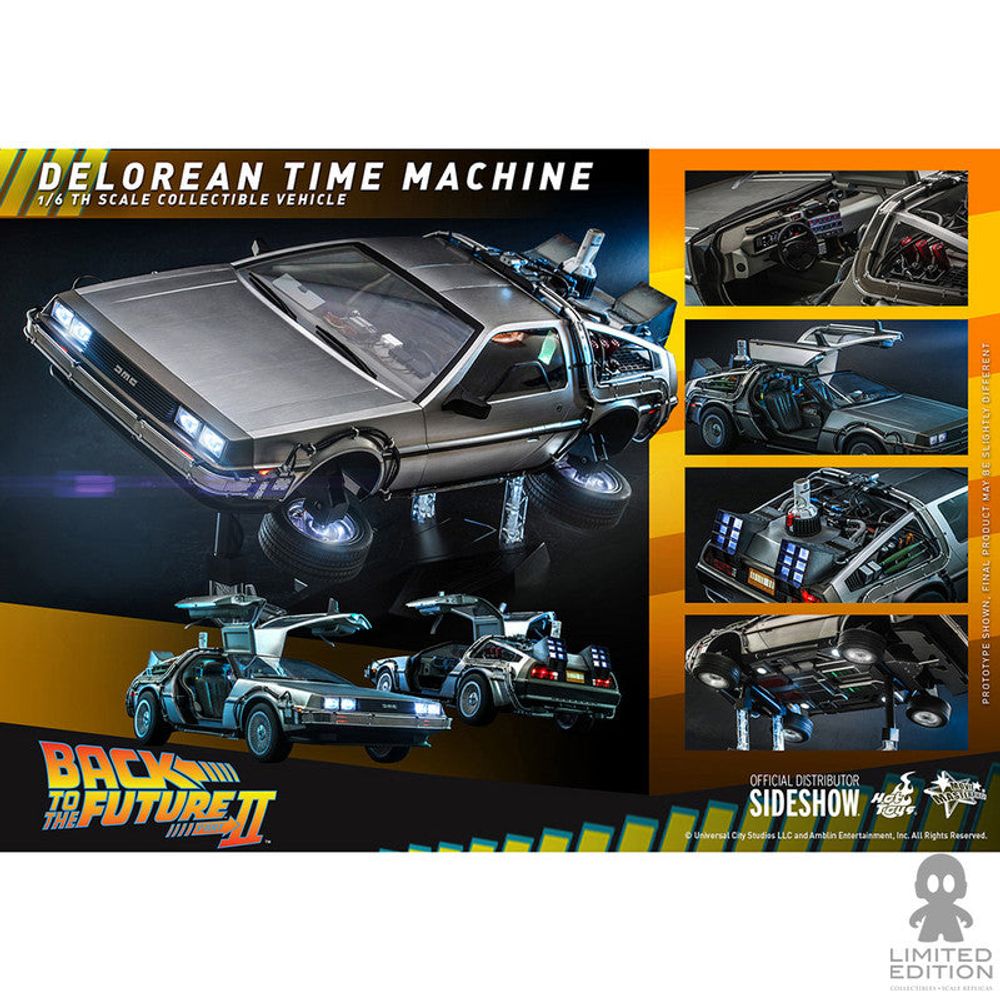 Preventa Hot Toys Delorean Time Machine Escala 1:6 Back To The Future