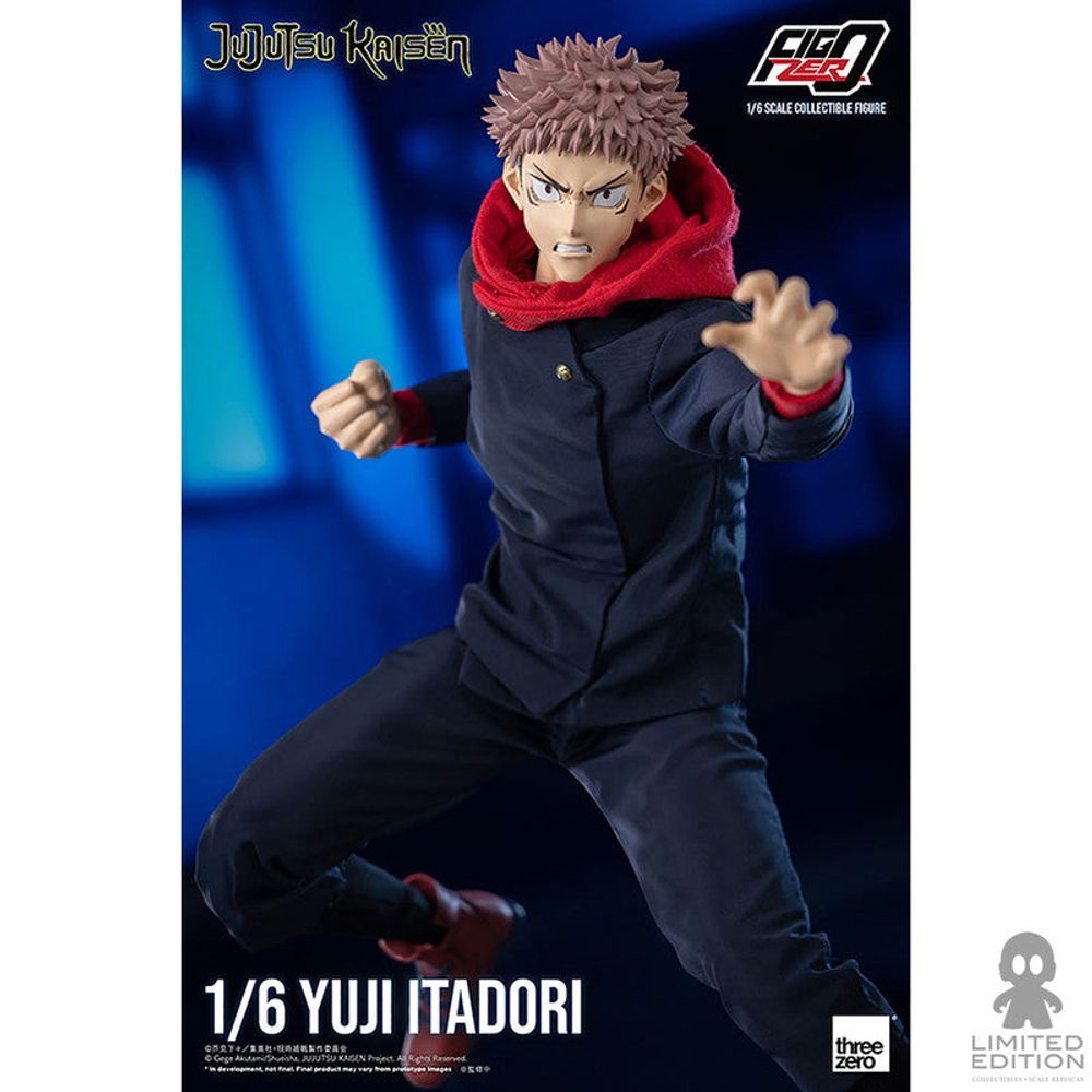 Threezero Figura Articulada Yuji Itadori Escala 1:6 Jujutsu Kaisen By Gege Akutami - Limited Edition