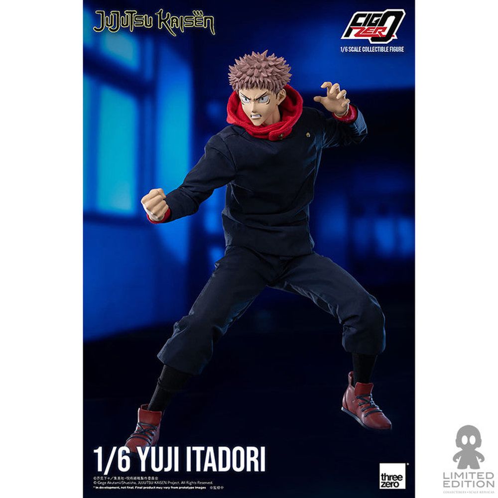 Threezero Figura Articulada Yuji Itadori Escala 1:6 Jujutsu Kaisen By Gege Akutami - Limited Edition