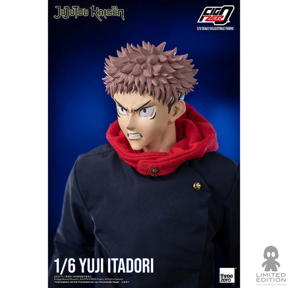 Threezero Figura Articulada Yuji Itadori Escala 1:6 Jujutsu Kaisen By Gege Akutami - Limited Edition