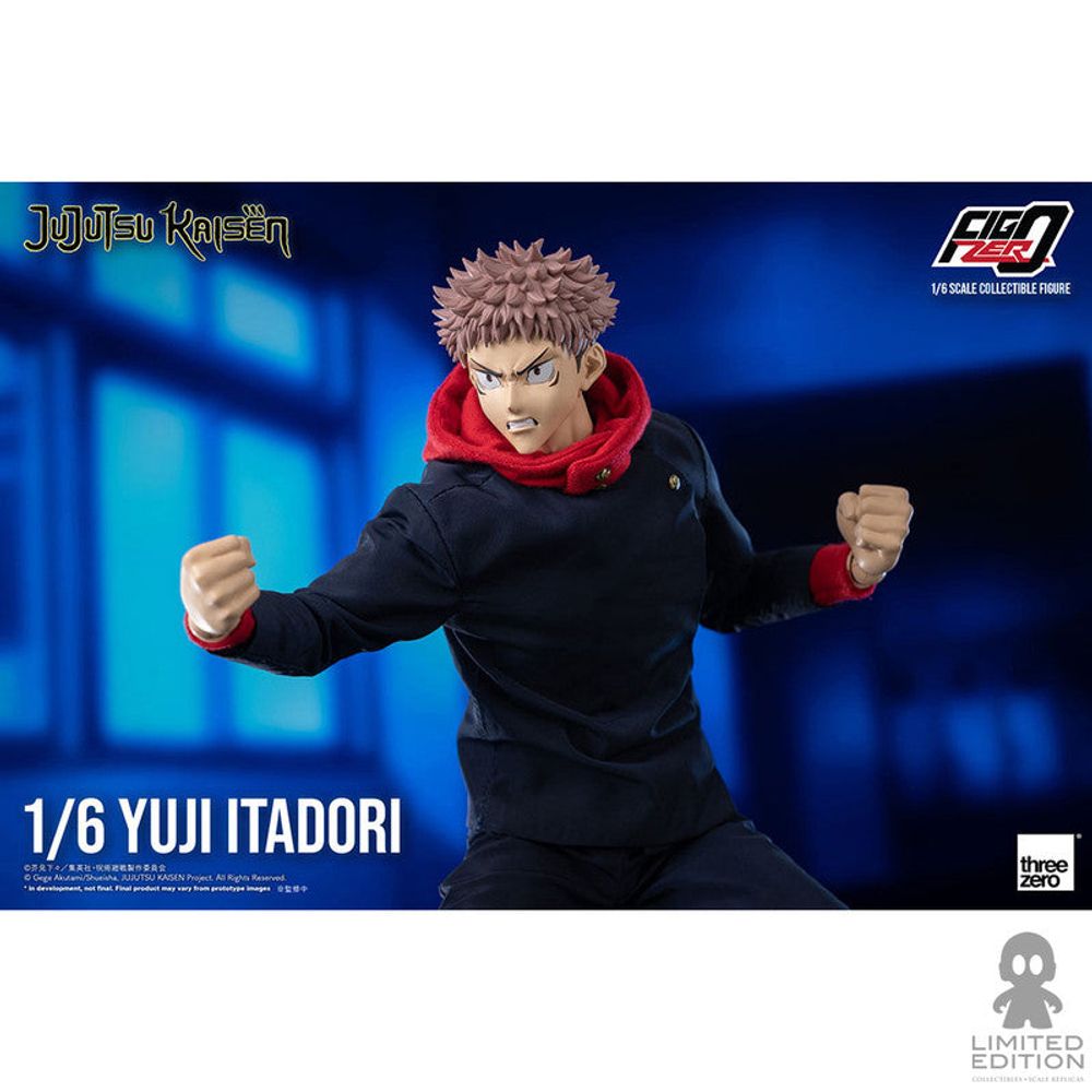 Threezero Figura Articulada Yuji Itadori Escala 1:6 Jujutsu Kaisen By Gege Akutami - Limited Edition