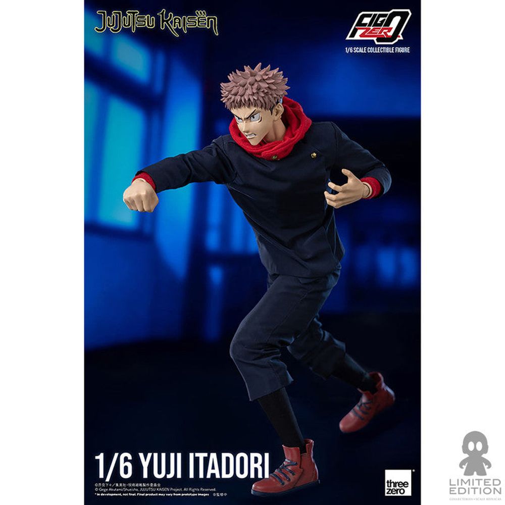 Threezero Figura Articulada Yuji Itadori Escala 1:6 Jujutsu Kaisen By Gege Akutami - Limited Edition