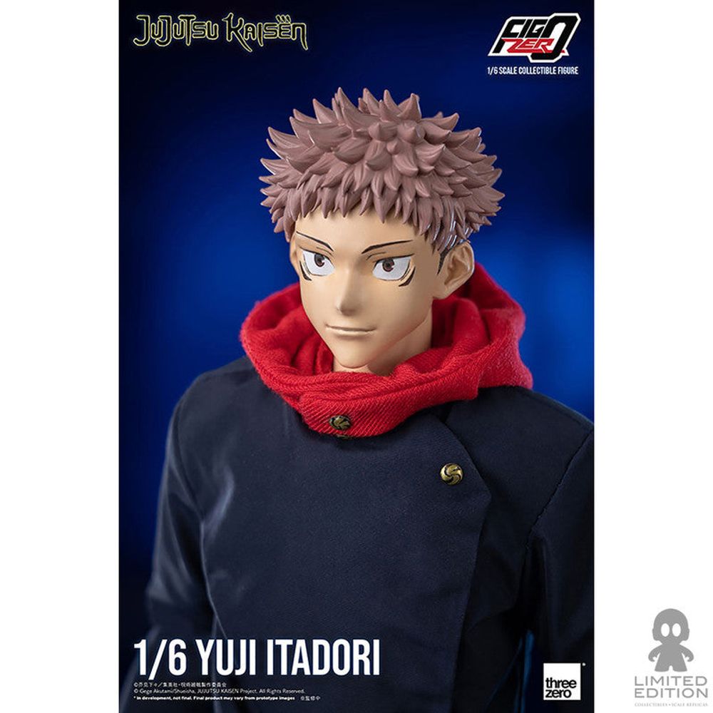 Threezero Figura Articulada Yuji Itadori Escala 1:6 Jujutsu Kaisen By Gege Akutami - Limited Edition