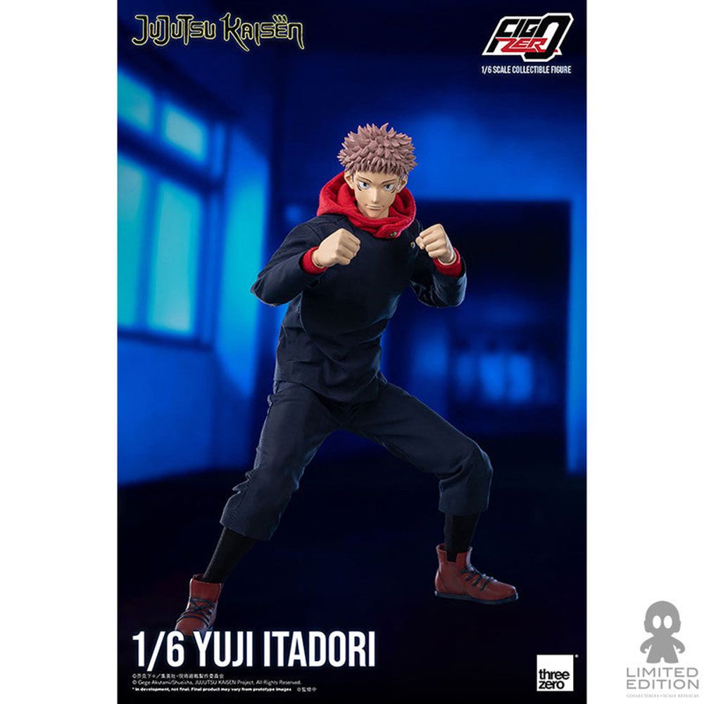 Threezero Figura Articulada Yuji Itadori Escala 1:6 Jujutsu Kaisen By Gege Akutami - Limited Edition