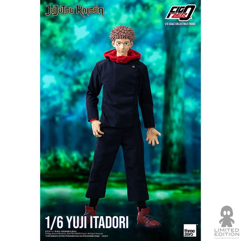 Threezero Figura Articulada Yuji Itadori Escala 1:6 Jujutsu Kaisen By Gege Akutami - Limited Edition