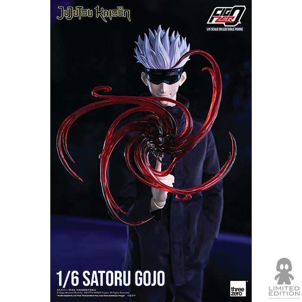 Threezero Figura Articulada Satoru Gojo Escala 1:6 Jujutsu Kaisen By Gege Akutami - Limited Edition