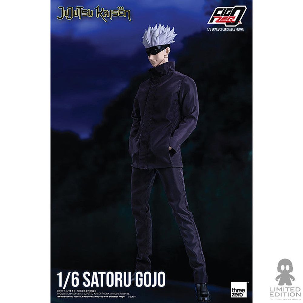 Threezero Figura Articulada Satoru Gojo Escala 1:6 Jujutsu Kaisen By Gege Akutami - Limited Edition