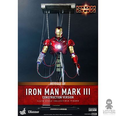 Hot Toys Figura Articulada Iron Man Mark Ill Construction Version Escala 1:6 Iron Man By Marvel - Limited Edition