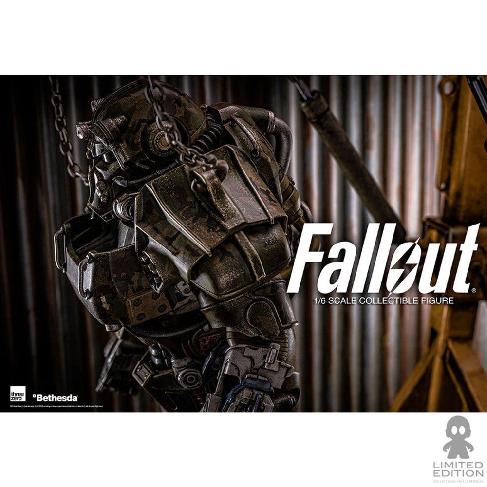 Threezero Figura Articulada T-60 Camouflage Power Armor Escala 1:6 Fallout - Limited Edition