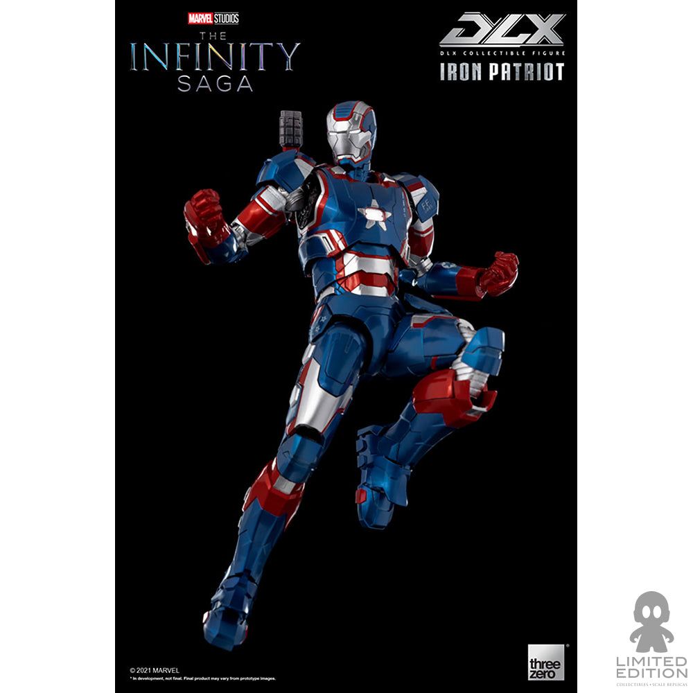 Threezero Figura Articulada Iron Patriot Dlx Iron Man By Marvel - Limited Edition