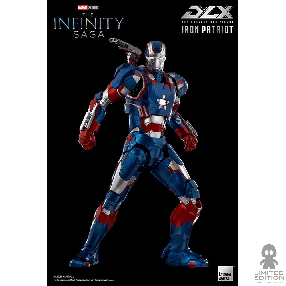 Threezero Figura Articulada Iron Patriot Dlx Iron Man By Marvel - Limited Edition