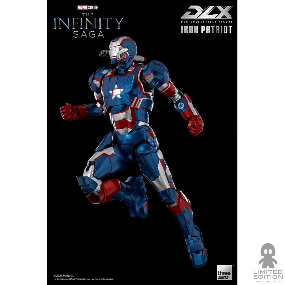 Threezero Figura Articulada Iron Patriot Dlx Iron Man By Marvel - Limited Edition