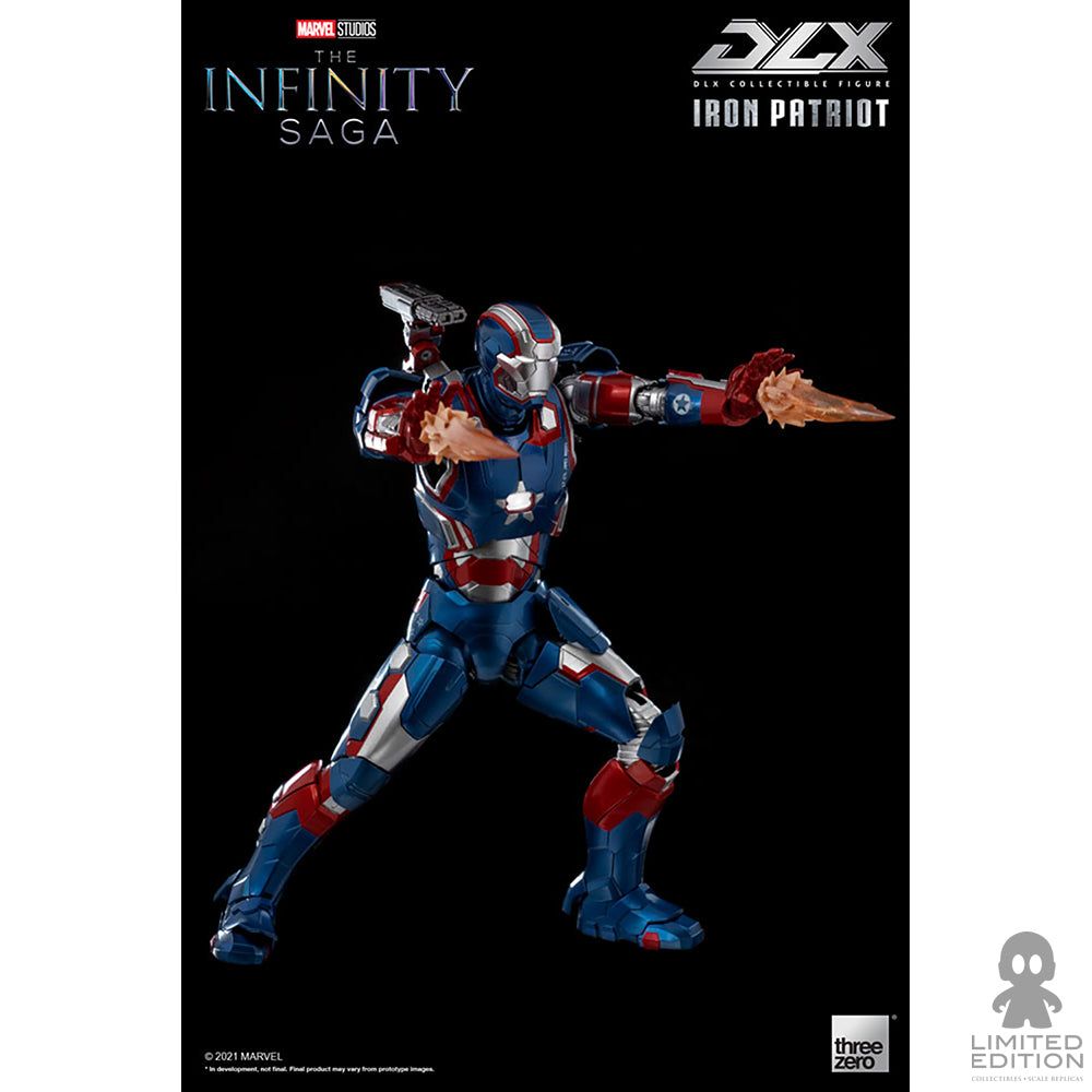 Threezero Figura Articulada Iron Patriot Dlx Iron Man By Marvel - Limited Edition