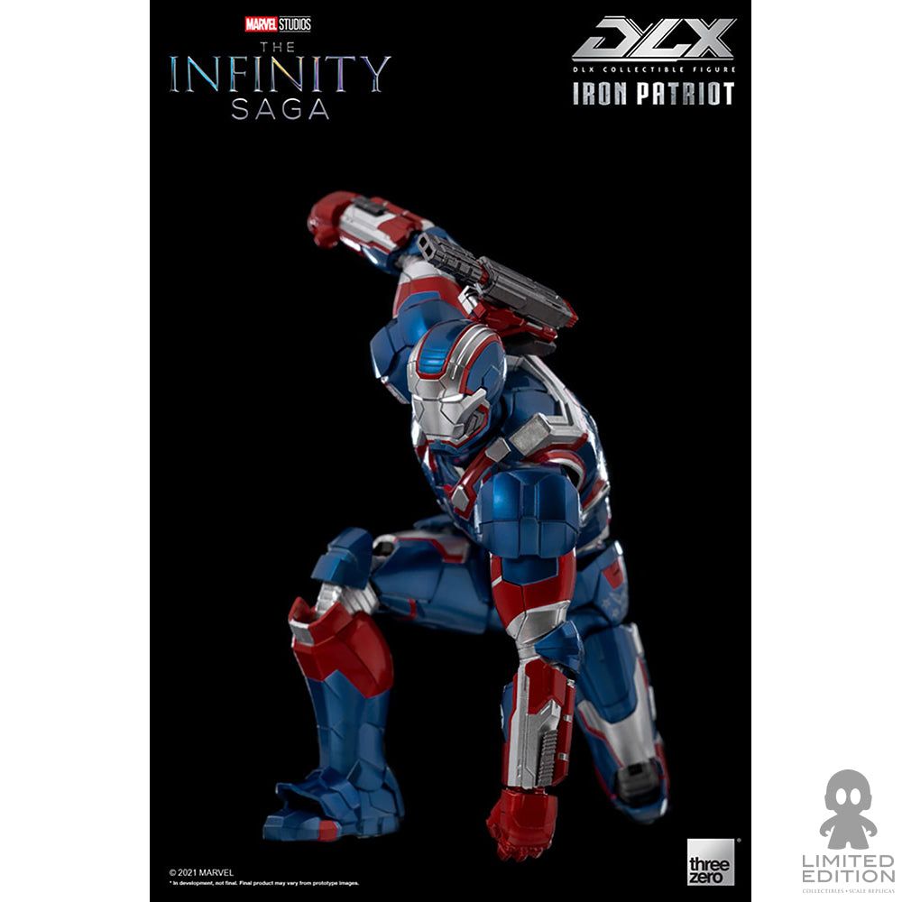 Threezero Figura Articulada Iron Patriot Dlx Iron Man By Marvel - Limited Edition