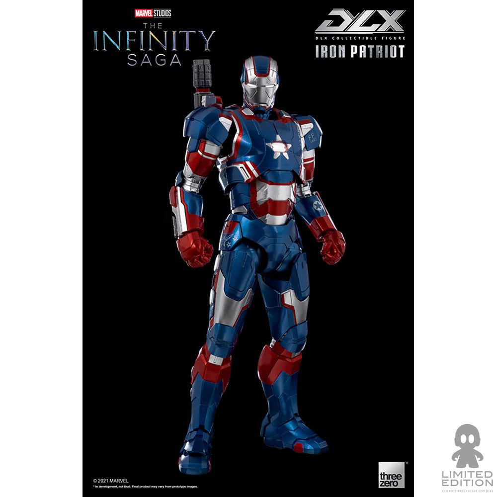 Threezero Figura Articulada Iron Patriot Dlx Iron Man By Marvel - Limited Edition