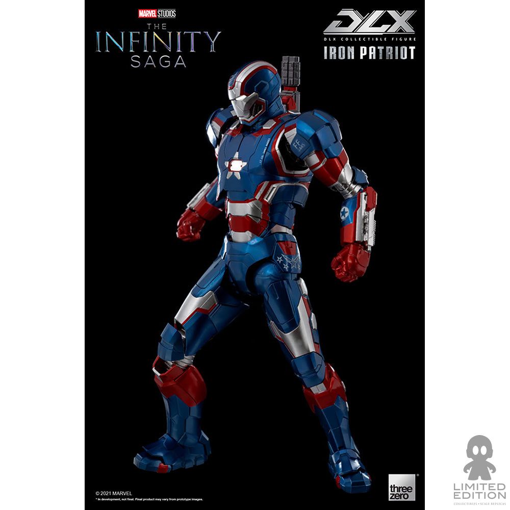 Threezero Figura Articulada Iron Patriot Dlx Iron Man By Marvel - Limited Edition