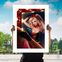 Sideshow Art Print Harley Quinn #1 Dc Comics By Warren Louw - Limited Edition