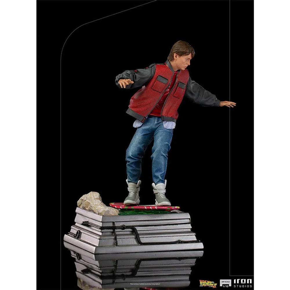 Iron Studios Estatuilla Marty Mcfly On Hooverboard Escala 1:10 Volver Al Futuro By Universal Studios - Limited Edition