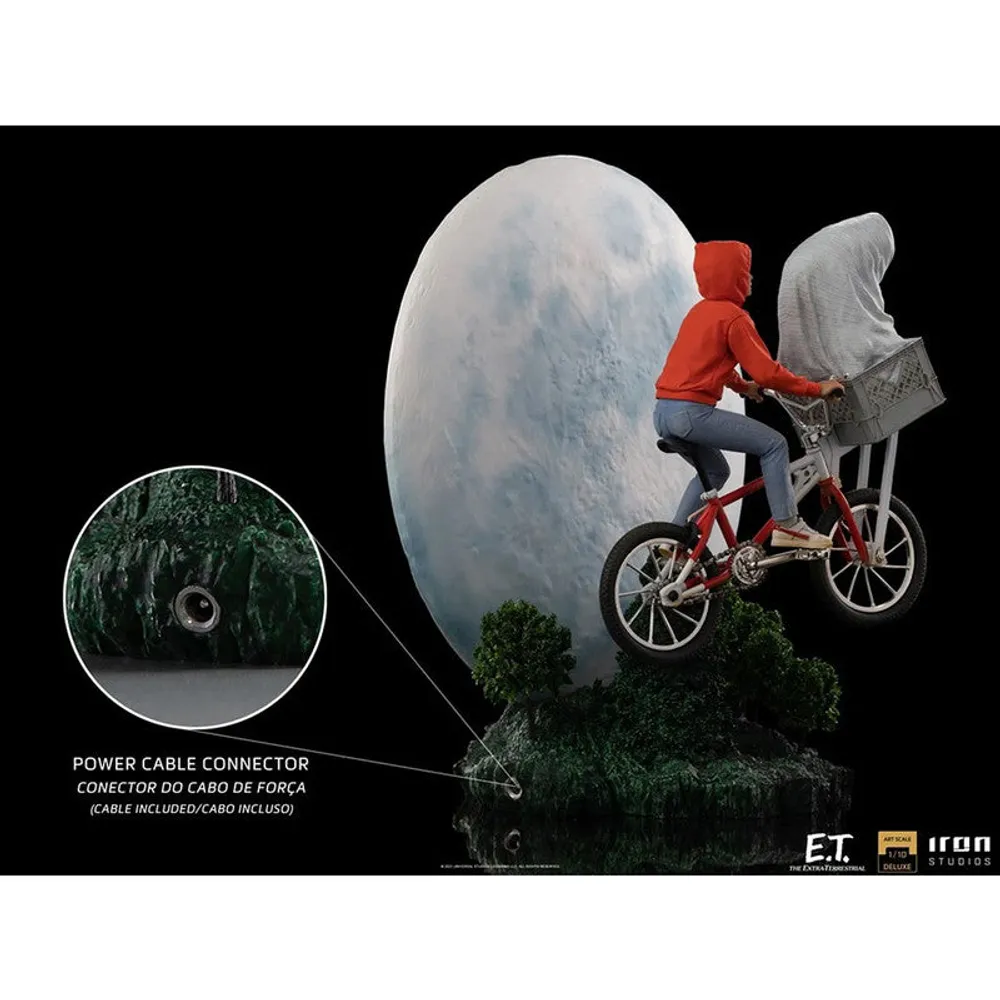 Iron Studios Estatuilla E.T & Eliot Deluxe Escala 1:10 E.T., El Extraterrestre By Steven Spielberg - Limited Edition