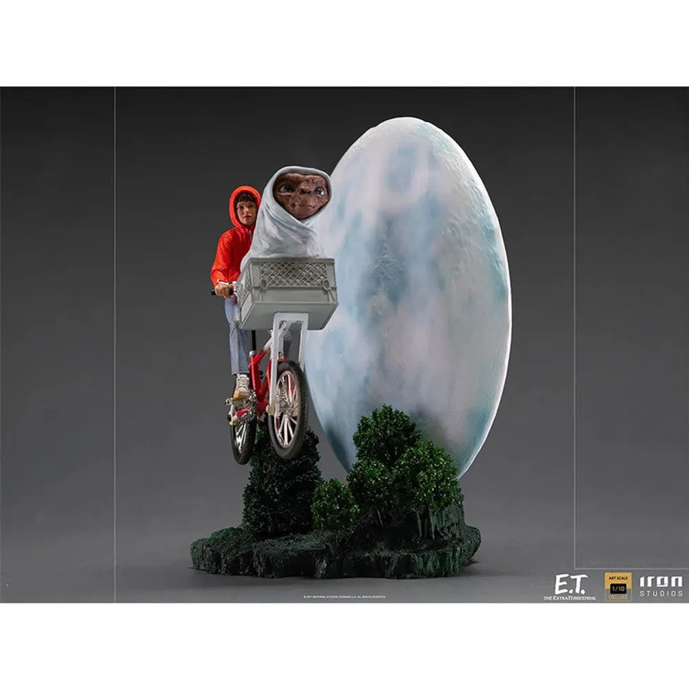 Iron Studios Estatuilla E.T & Eliot Deluxe Escala 1:10 E.T., El Extraterrestre By Steven Spielberg - Limited Edition