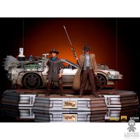 Preventa Iron Studios Estatua Delorean III Full Set Escala 1:10 Back To The Future