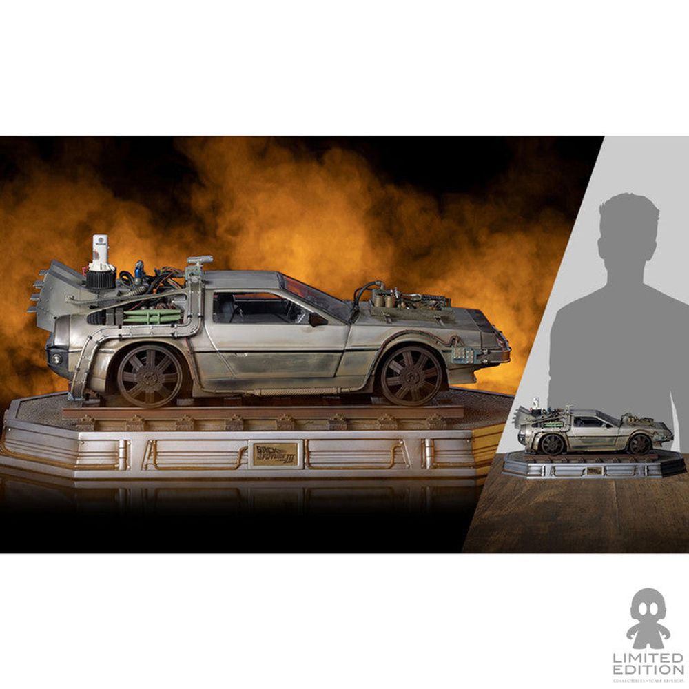 Preventa Iron Studios Estatua Delorean III Escala 1:10 Back To The Future