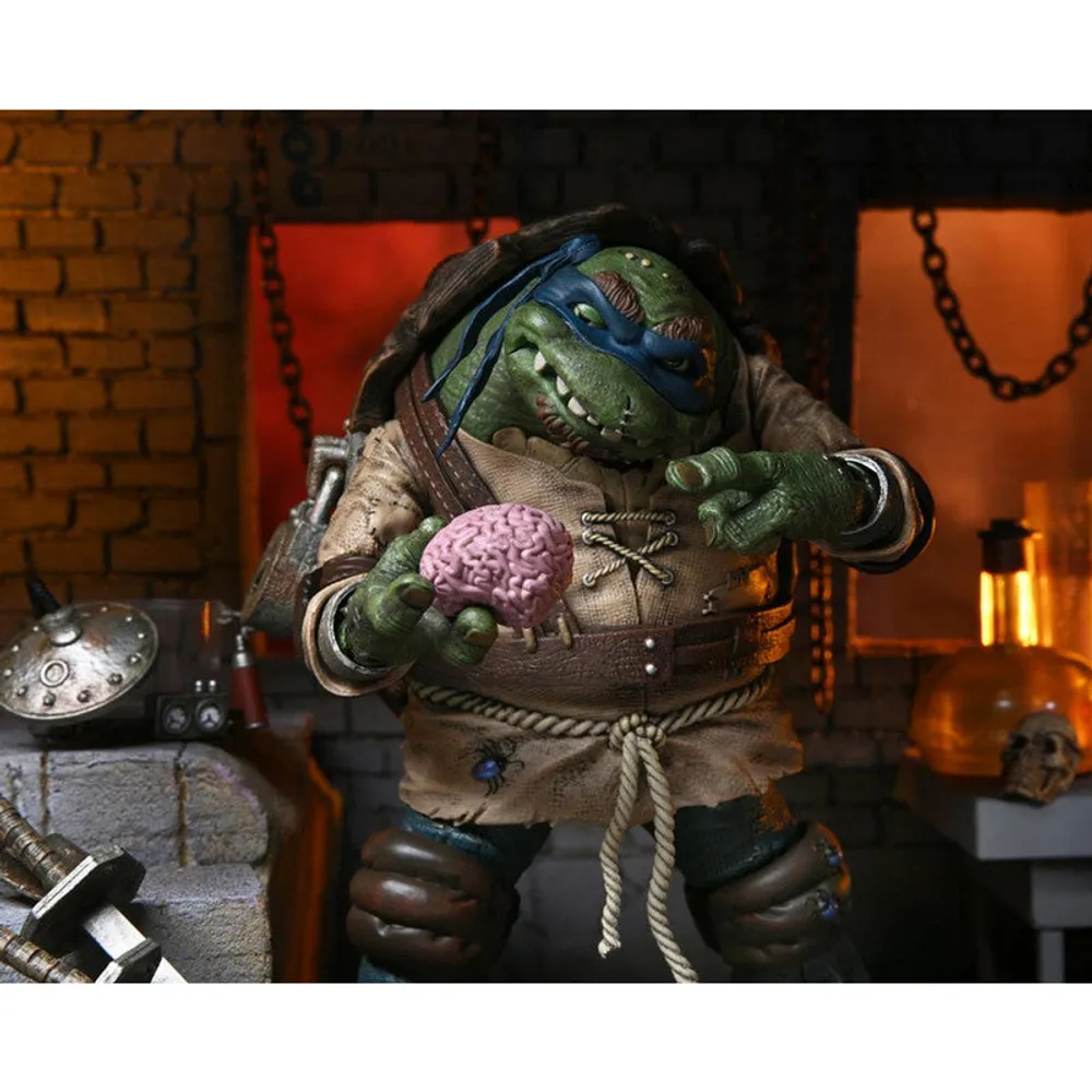 Neca Figura Articulada Leonardo As The Hunchback Las Tortugas Ninja By Nickelodeon - Limited Edition